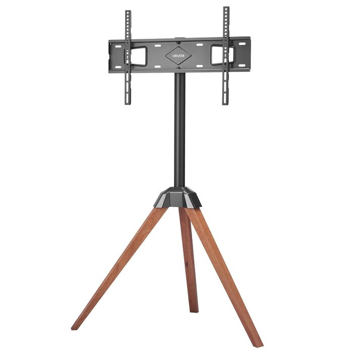 Підставка для телевізора VEVOR з регулюванням на 18° для плоских та вигнутих телевізорів (1016-1651 мм), до 45 кг, дерев'яні ніжки, для спальні, вітальні, студії