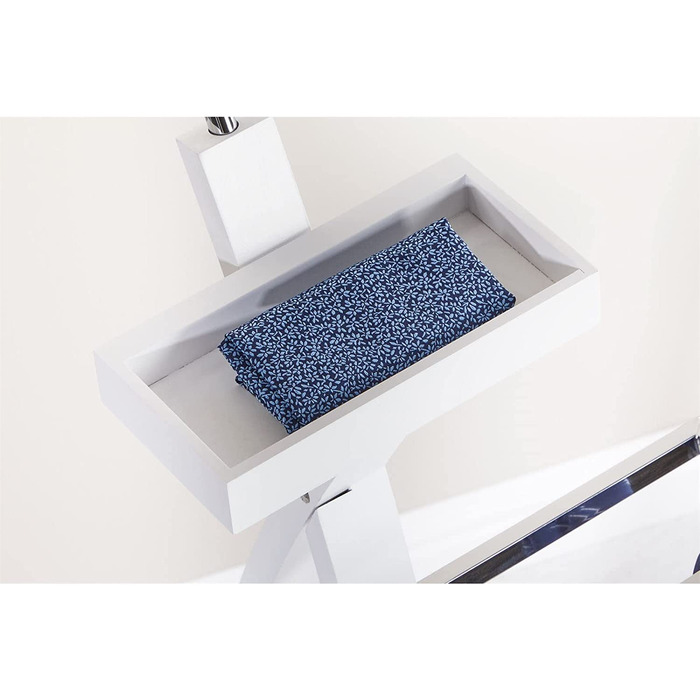 Сучасний чоловічий вішак для одягу з полицею для штанів та місцем для прикрас, білий