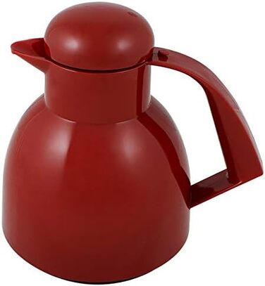 Термос Helios Day Thermoskanne Rot 1L: 6 годин тепла, підставка для пакетиків чаю, легке очищення, для чаю та кави