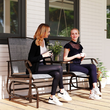 Садовий крісло-гойдалка з лавкою, крісло-гойдалка, садовий стілець з столом, лавка-гойдалка на 2 особи