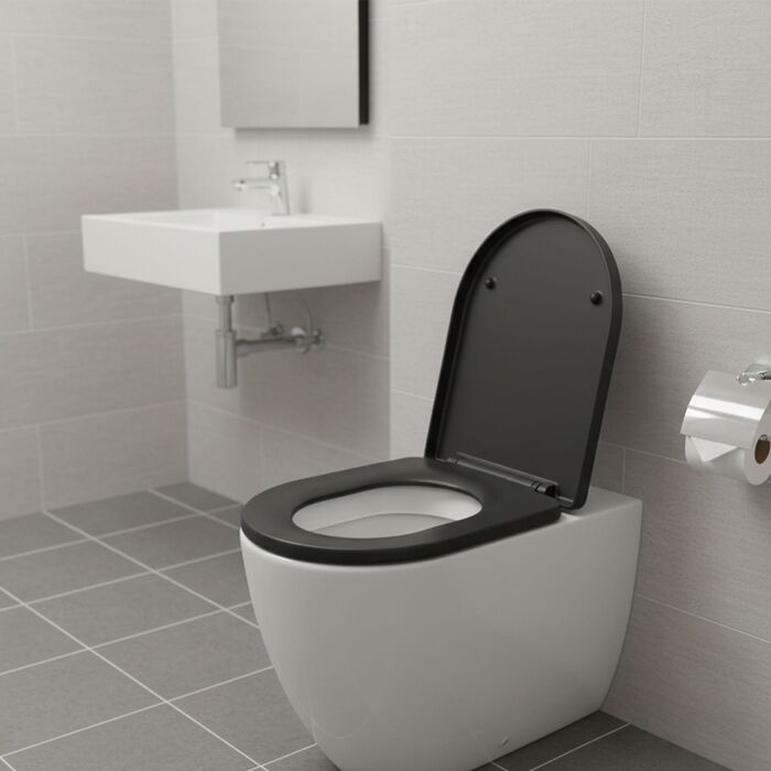 Кришка для унітазу Relaxdays з плавним закриванням