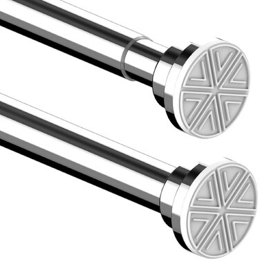 Висувна штанга для душу з нержавіючої сталі, без свердління, 85-265 см, для ванної кімнати, ванни, душу, дверей (срібляста)