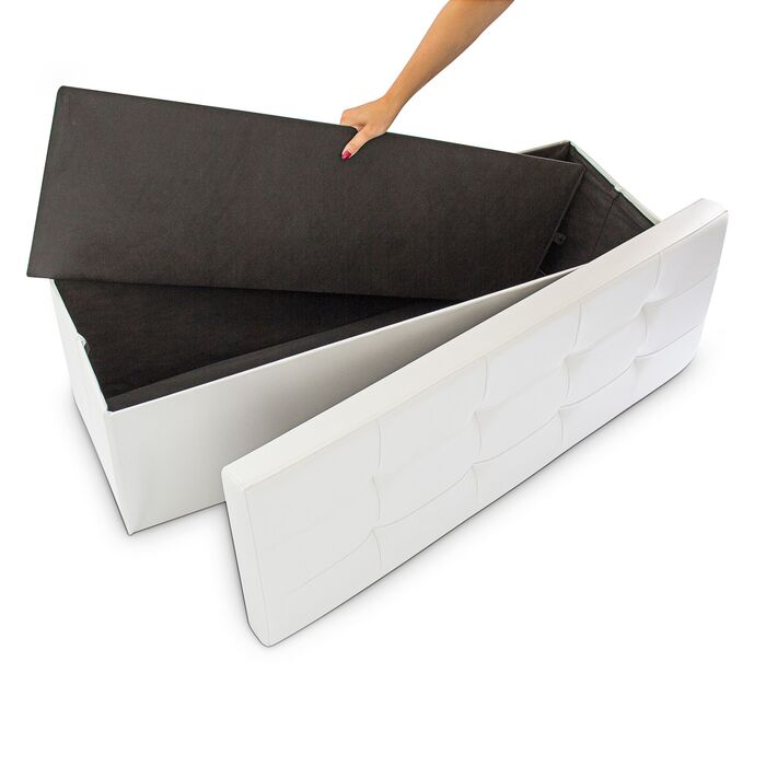 Relaxdays Складана лавка з екошкіри