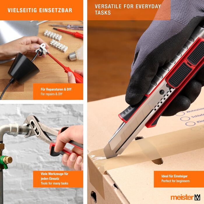 Набір інструментів Meister 60 предметів у кейсі - універсальний набір для дому та майстра, повний комплект інструментів 8973630