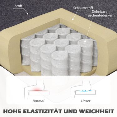 Диван на дво місць, м'яке оббиття, легкий у догляді матеріал, витримує до 220 кг, розміри 117 x 56,5 x 77 см, темно-сірий
