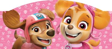 Ліжко дитяче Leomark Paw Patrol Smart - дерев'яне, 70x140 см, з текстильними ящиками, білий/рожевий колір