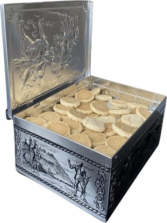Великий лицарський сундук-чудова велика коробка для зберігання в стилі середньовічного лицаря - безпечна для харчових продуктів коробка для печива