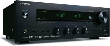 Стереоприймач Onkyo TX-8270(S), 160 Вт/канал, Bluetooth, Wi-Fi, потокове передавання, DAB/FM, Чорний