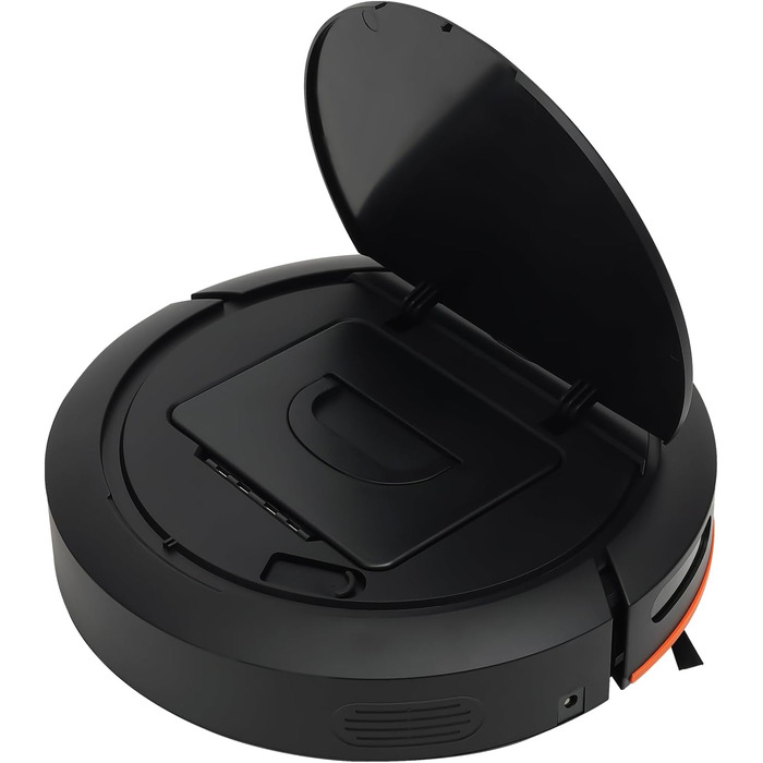 Робот-пилосос 2-в-1 з функцією миття SABUIDDS, потужність 2700Pa, керування через додаток, самостійна зарядка, для шерсті тварин, килимів та твердих підлог (Чорний)