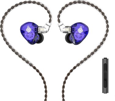 Знімний кабель, HiFi бас, шумозаглушення, спортивні навушники, 1-Rainbow IEM