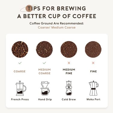 RECAFIMIL Французька кавомашина для подорожей з нержавіючої сталі, 340 мл, для кемпінгу та подорожей, кремовий колір