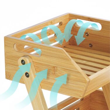 Підставка для рослин Relaxdays з бамбуку, 2 яруси