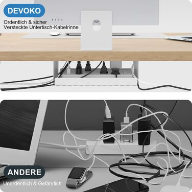 Стіл з регулюванням висоти Devoko з USB, 160x80см, вінтажний коричневий - ергономіка для офісу