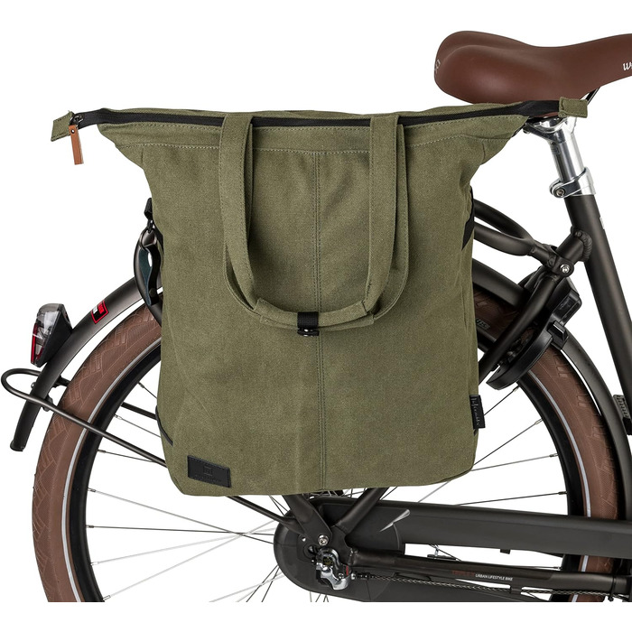 Для багажника, бічна сумка 17 л велосипед, 100 сумка для багажу Kanevas, водовідштовхувальна, світловідбиваюча, легка збірка зелена
