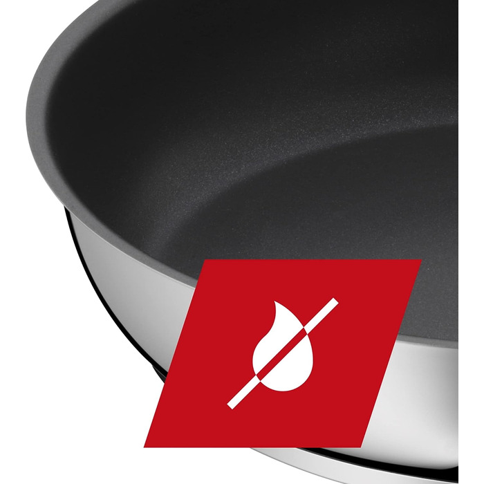 Сковорода Silit Calabria з індукційним покриттям, нержавіюча сталь, нержавіюча сталь, придатна для духовки, для делікатного смаження (20 см)