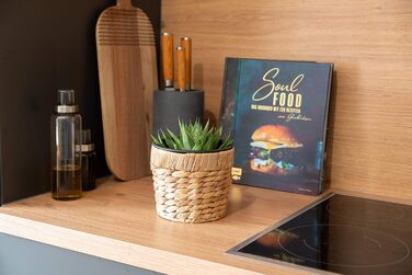 Набір горщиків для квітів Decorasian 2 шт. круглі, плетені з морської трави, з пластиковим вкладишем, 16 см