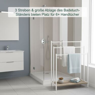 Підставка для рушників з полицею Relaxdays