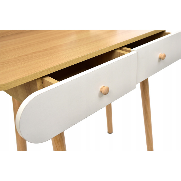 Туалетний столик Jumi, світлий дуб, матовий, 80 x 122 x 40 см