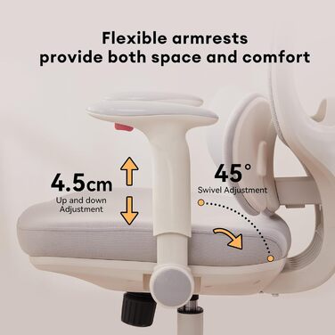 Крісло офісне MUSSO T30 ергономічне, регульоване, сітка, сіре