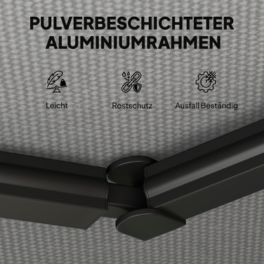 Розтяжна маркіза Gelenkarmmarkise 350 x 300 см, включаючи ручку та кріплення для стіни, кут регулюється