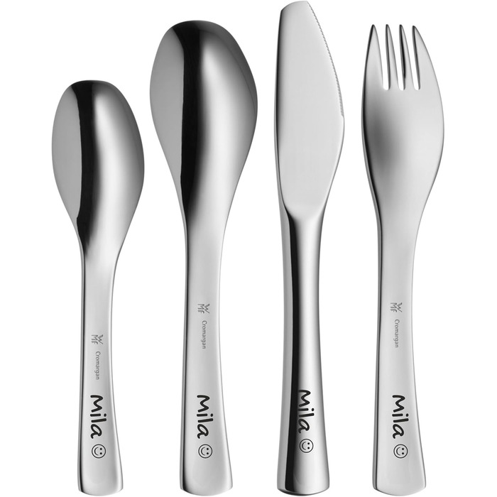 Набір дитячого посуду WMF Der kleine Prinz, 6 предметів – нержавіюча сталь, персоналізована гравірування, придатний для миття в посудомийній машині, подарунок на народження або хрещення