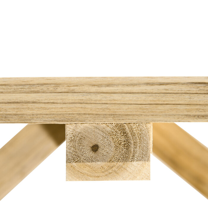 Лавочка для саду з дерева, стійка до погодних умов. Міцна лавка для саду, садові меблі, рустикальний стиль, натуральне дерево. Розміри: 98 x 50 x 39,5 см.