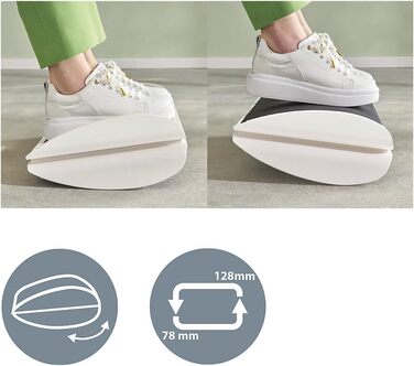 Підставка для ніг Leitz Ergo Cosy, регульована, сіра, 53710089 - для офісу та дому, зменшує біль у спині та плечах