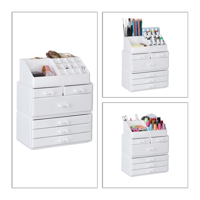 Організатор для косметики Relaxdays з 6 висувними ящиками