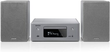 Компактна система Denon CEOL N-10, HiFi, CD-програвач, Інтернет-радіо, HEOS, Bluetooth, WLAN, Alexa, Сірий