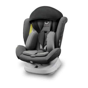 Дитяче автокрісло LIONELO Bastiaan ONE від народження 0-36 кг Isofix Top Tether Поворотний на 360 градусів Реверс Бічний захист вперед 5-точкові ремені безпеки Dri-Seat (сірий графіт)