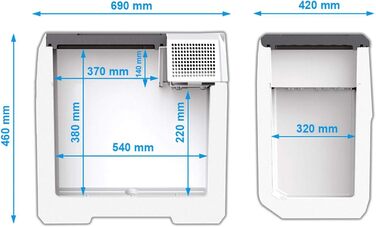 Термобокс MOBICOOL MCF40 Kompressor: 38 літрів, 12/24/230V, для авто, вантажівки, човна, кемпінгу та розетки