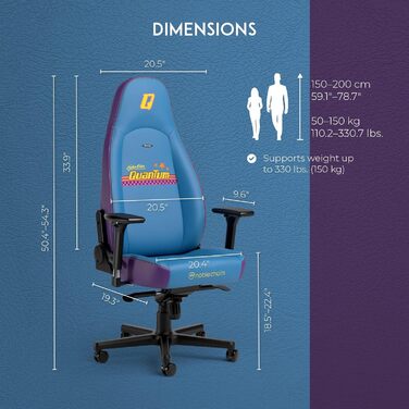 Noblechairs ICON Cognac/Schwarz - Ігровий крісло Noblechairs з підлокітниками, 150 кг, ергономічне, офісне, з підлокітниками та подушками