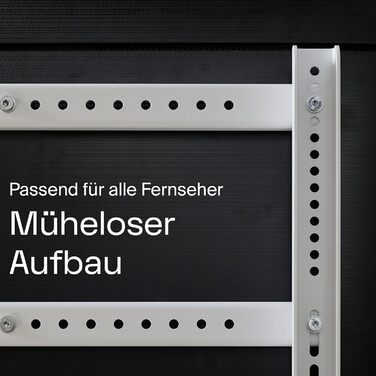 Підставка для телевізора 40-70 дюймів | Стильна підлогова стійка для ТБ | Чорна підставка для телевізора Charcoal