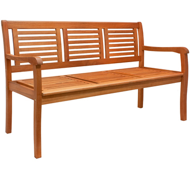 Садовий лавка з евкаліптової деревини 153x90x60 см, сертифікат FSC®