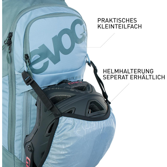 Рюкзак EVOC Protector FR Lite Race 10 10L - сіровуглець/чорний (Kopen Blue/Slate, S)