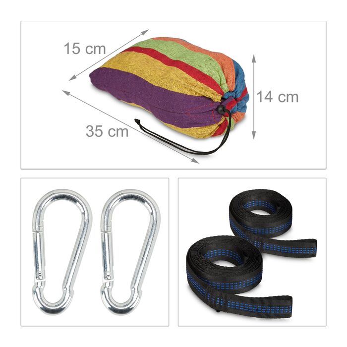 Гамак Relaxdays XXL з бавовни