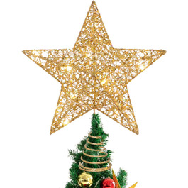 Верхівка на ялинку, Різдвяна ялинка зірка Топпер вогні Різдвяна ялинка мереживо дерево мереживо прикраси для дерев блискуча верхівка дерева лампа прикраса па