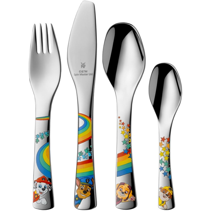 Набір дитячого посуду Paw Patrol від WMF: нержавіюча сталь, від 3 років, Cromargan, 4 предмети