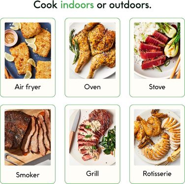 Chef iQ Smart Thermometer Add-on (2023) - Bluetooth/WiFi, для контролю 2 продуктів, сумісний з Hub