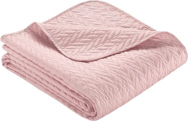 Покривало Ibena Ненсі 220x250 см рожеве