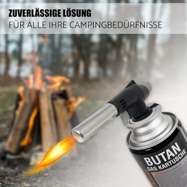 Газовий набір для кемпінгу Greenpoint з кейсом та 8 балончиками газу