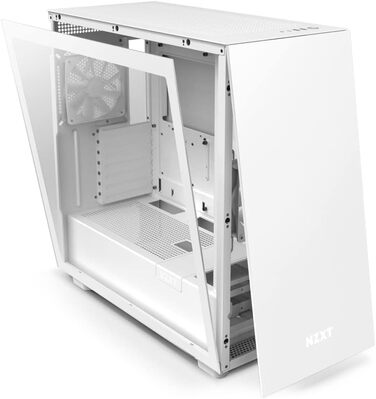 Корпус для ігрового ПК NZXT H7 ATX Mid-Tower, білий, скляна бічна панель, USB-C, готовий до водяного охолодження