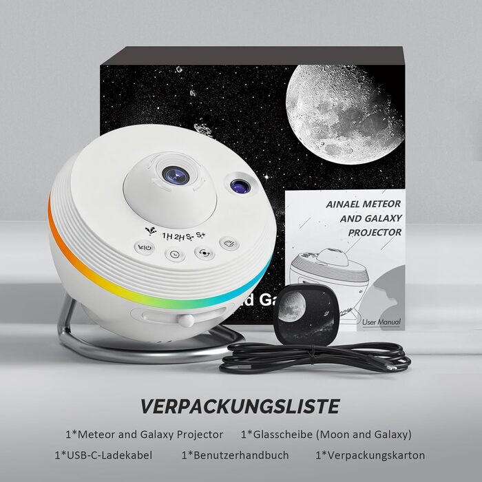 Проєктор зоряного неба Sternenhimmel: Галактика, планетарій, нічник для дітей та дорослих. Святковий подарунок для спальні