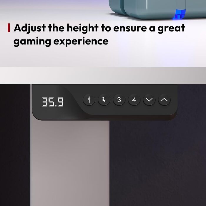 Регульований стіл Sanodesk з двома моторами – електричний стіл для роботи та ігор з пам'яттю, регулюванням висоти, 140x70 см (горіх) Білий+горіх