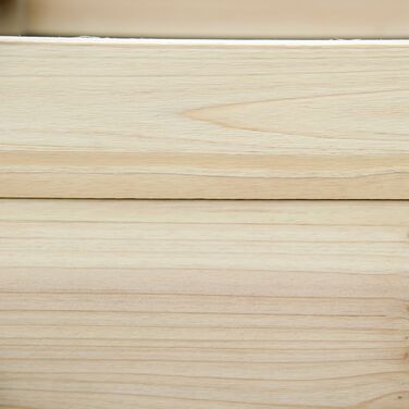 Високий грядка, 3 яруси, внутрішнє покриття з флізеліну, фарбоване натуральне дерево, 117 x 100 x 54 см