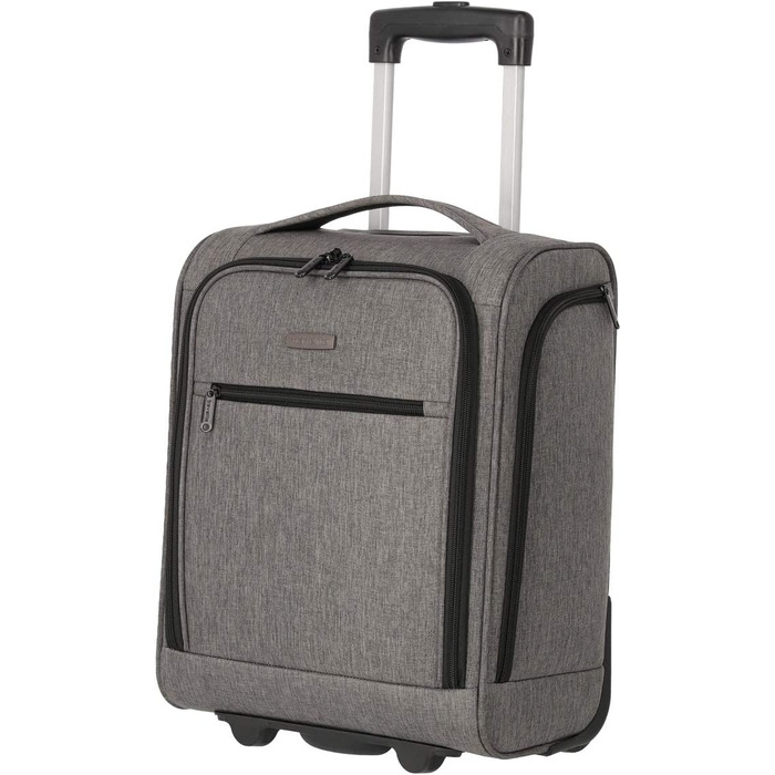 Ручна поклажа Travelite 2 колеса валіза з рідинами сумка відповідає вимогам IATA розмір бортового багажу, серія багажу нижня частина салону компактний візок для м'якого багажу, 090225-04, 43 см, 28 літрів, антрацит Антрацит 43 см