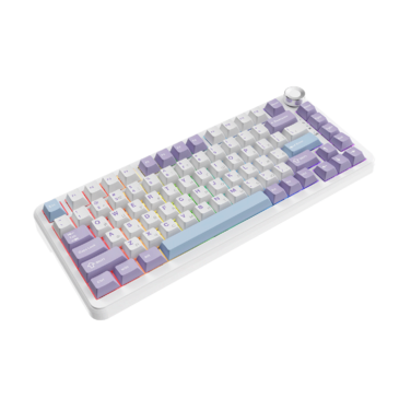 Ігрова дротова механічна клавіатура Ajazz AK820 MAX Magnetic switches-Purple-White-Blue-RGB