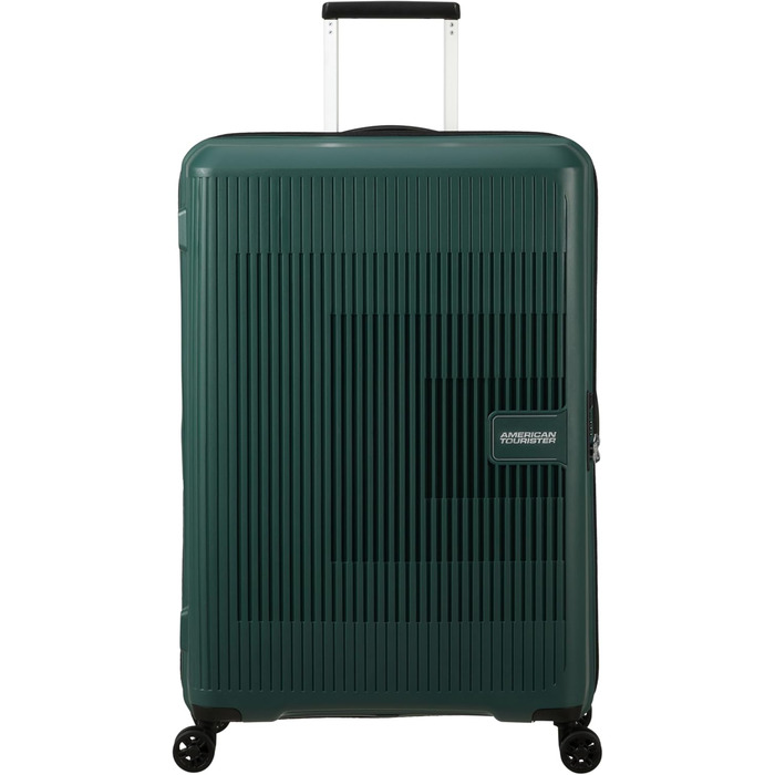 Валіза American Tourister Aerostep Spinner L, розширювана, 77 см, 101.5/109 л, зелена (Dark Forest)