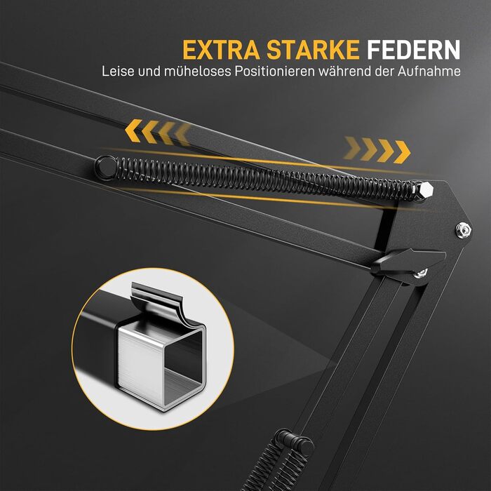 Мікрофон Maono з кріпленням-стійкою для подкастів, геймінгу, стрімінгу та запису - BA20, чорний