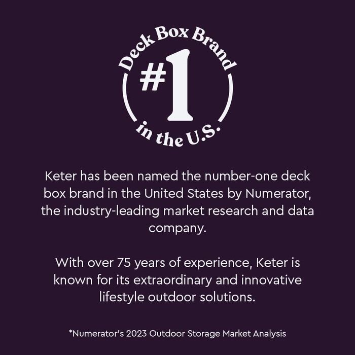Ящик для зберігання Keter Marvel Plus для вулиці, коричневий - для подушок, інструментів, аксесуарів для басейну